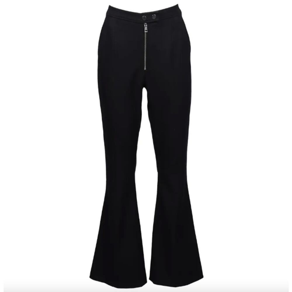 A.L.C. Navy Wool Blend Flared Pants